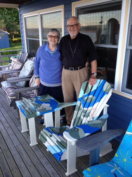 Winners of the draw, the Reverend Donald and Mrs. Sarah Neish of Granville Ferry